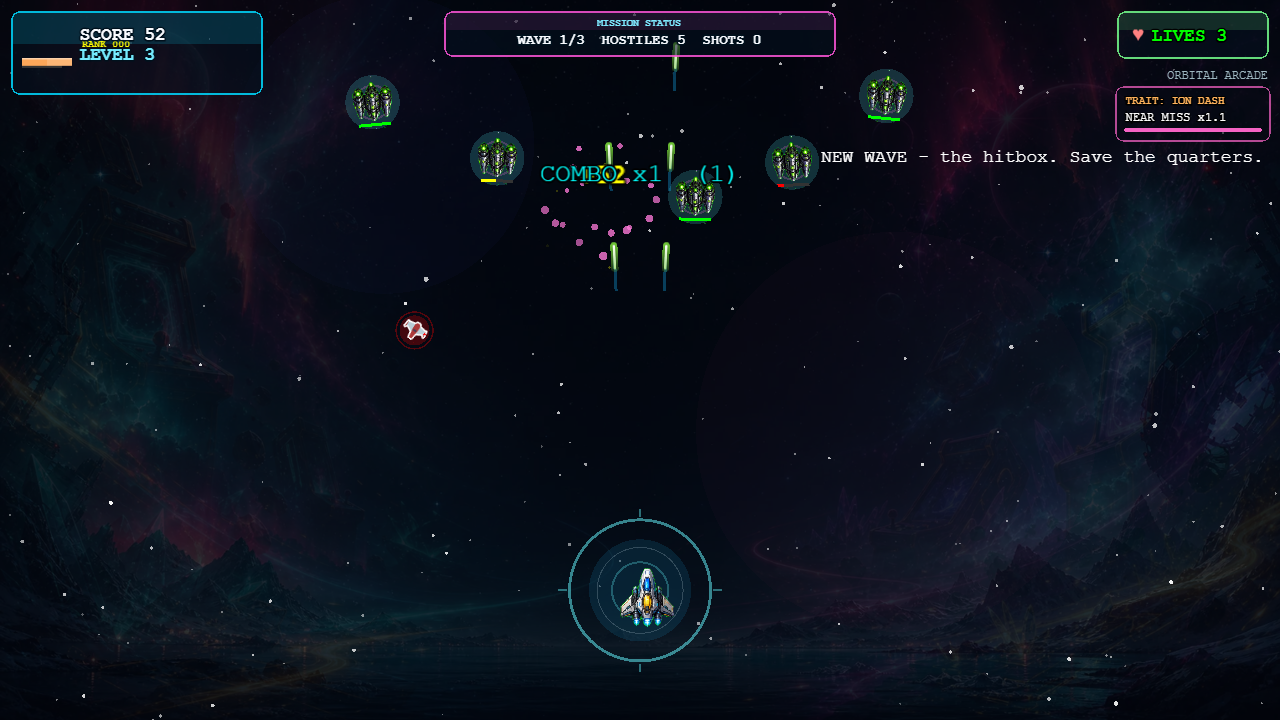 Midgame swarm escalation with dense enemy formations.